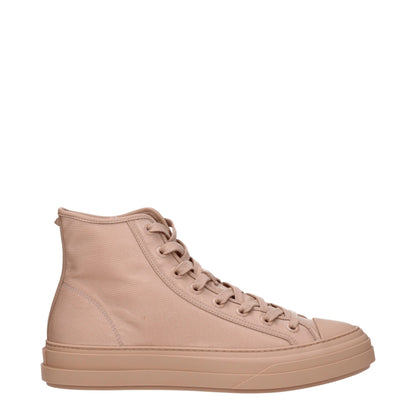Pink Fabric High Top Sneakers-Valentino Garavani-LabelTerrace.com