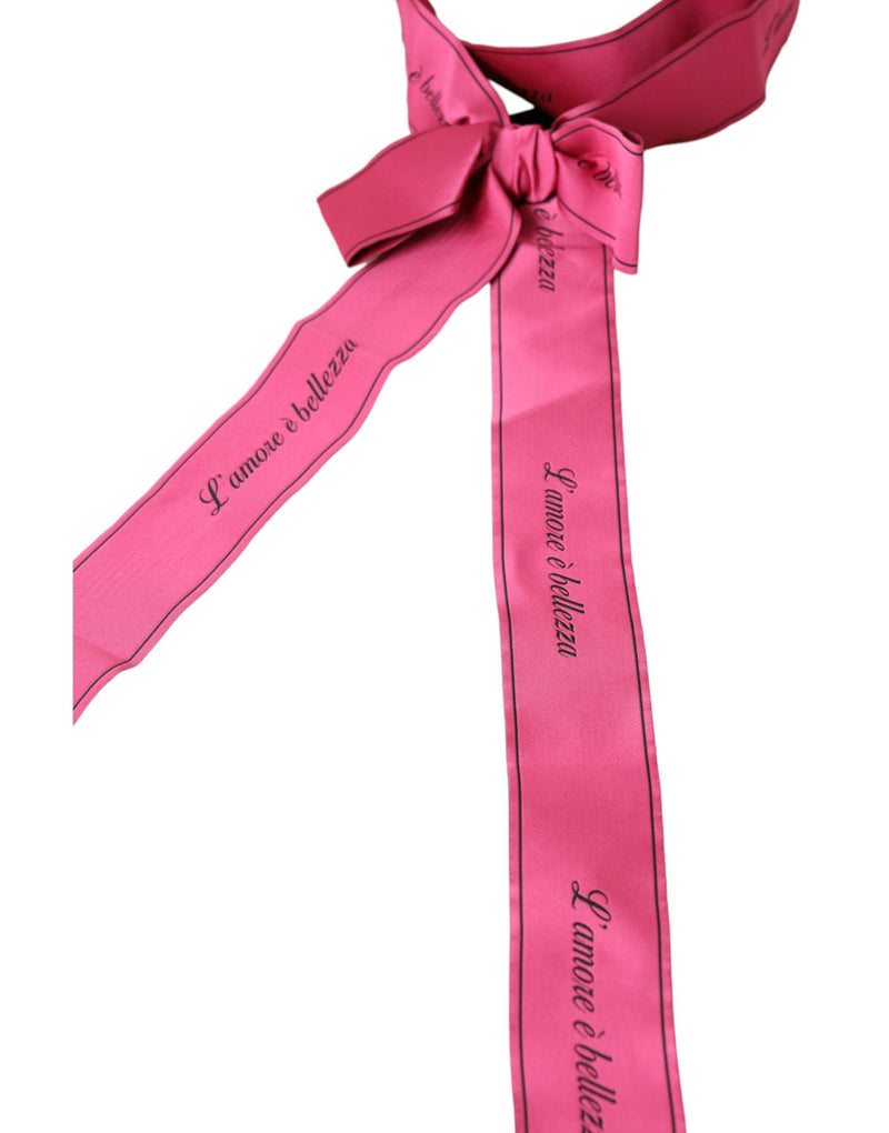 Pink L'Amore E'Bellezza Waist Belt-Dolce & Gabbana-LabelTerrace.com