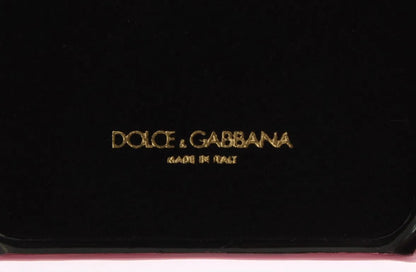 Pink Leather Heart Phone Cover-Dolce & Gabbana-LabelTerrace.com