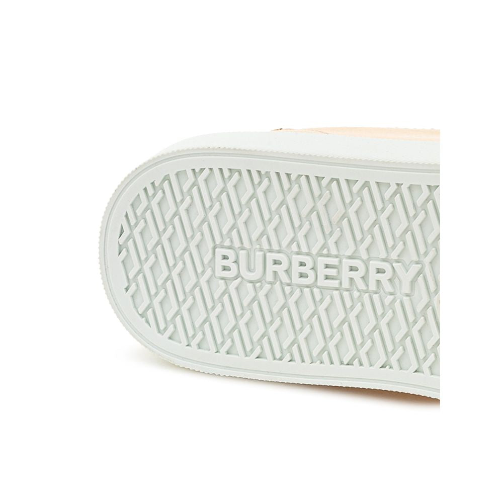 Pink Leather Sneaker-Burberry-LabelTerrace.com