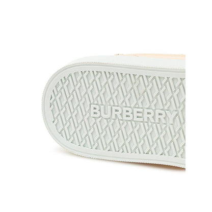 Pink Leather Sneaker-Burberry-LabelTerrace.com