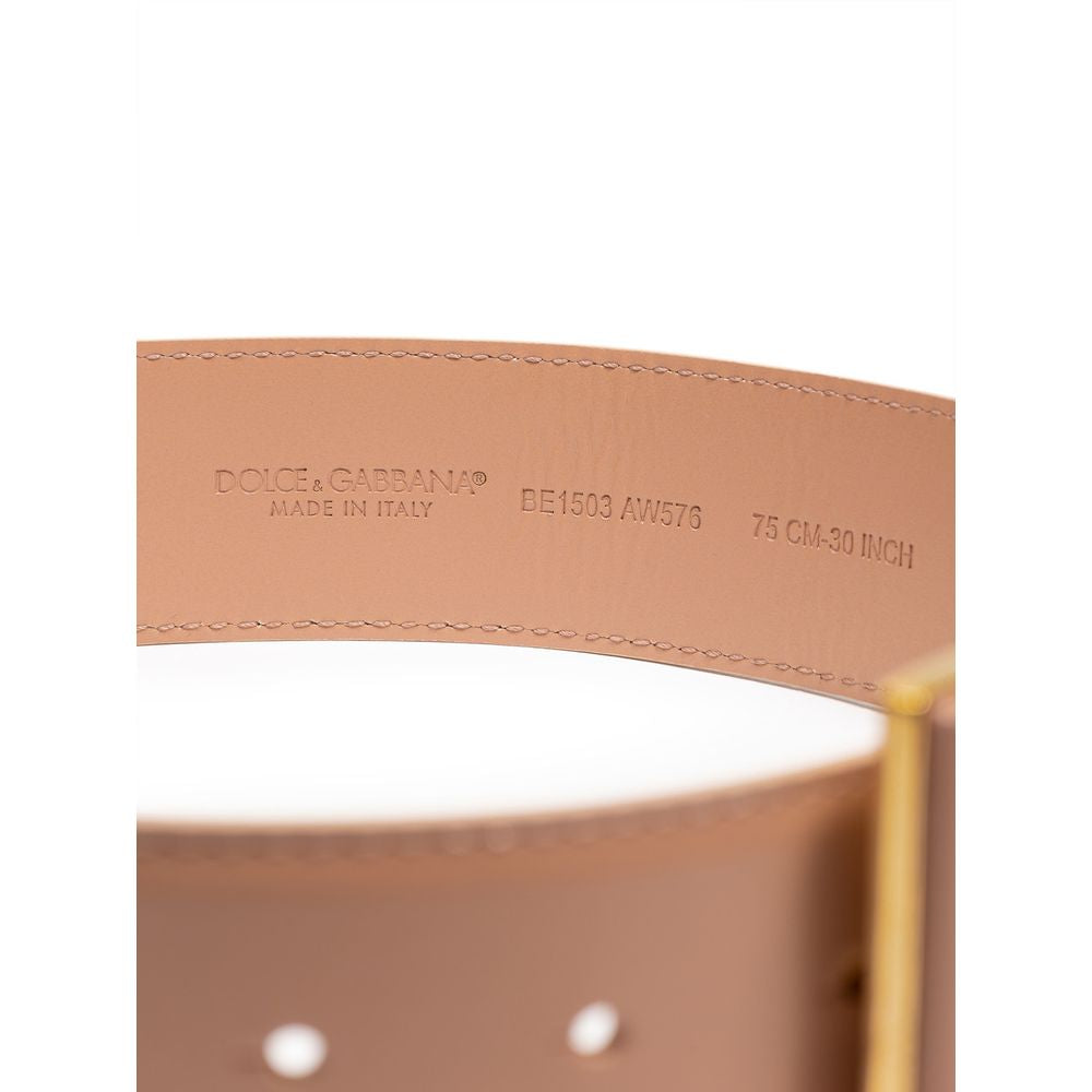 Pink Leather Regular Belt-Dolce & Gabbana-LabelTerrace.com