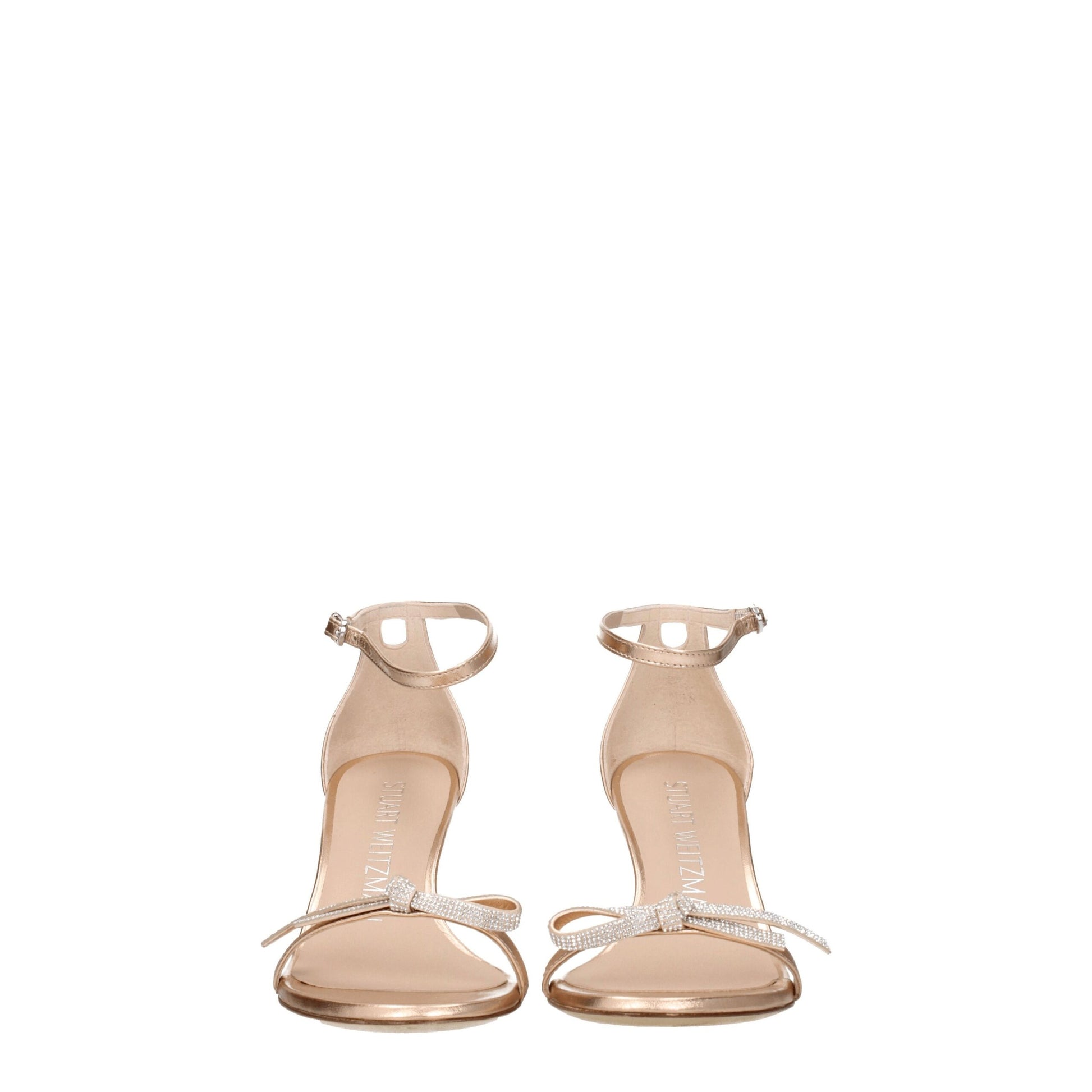 Pink Leather Stiletto Heel Sandals-Stuart Weitzman-LabelTerrace.com