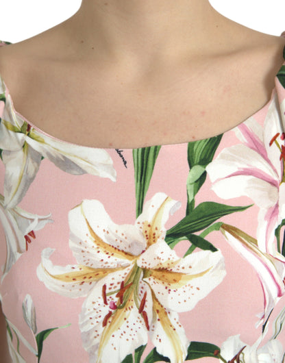 Pink Lily Viscose Sheath Stretch Mini Dress