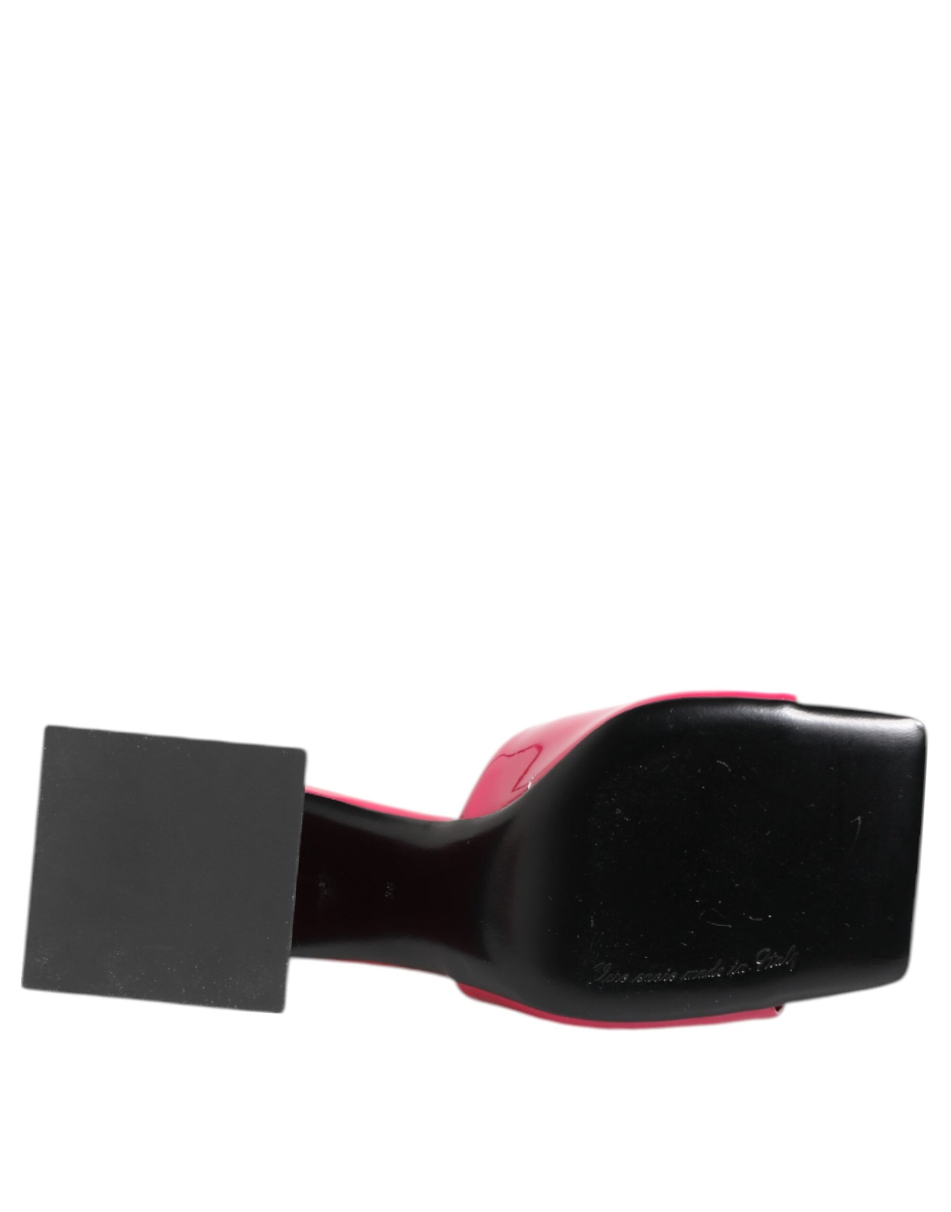 Pink Open Toe Block Heel Mules Sandals Shoes-Dolce & Gabbana-LabelTerrace.com