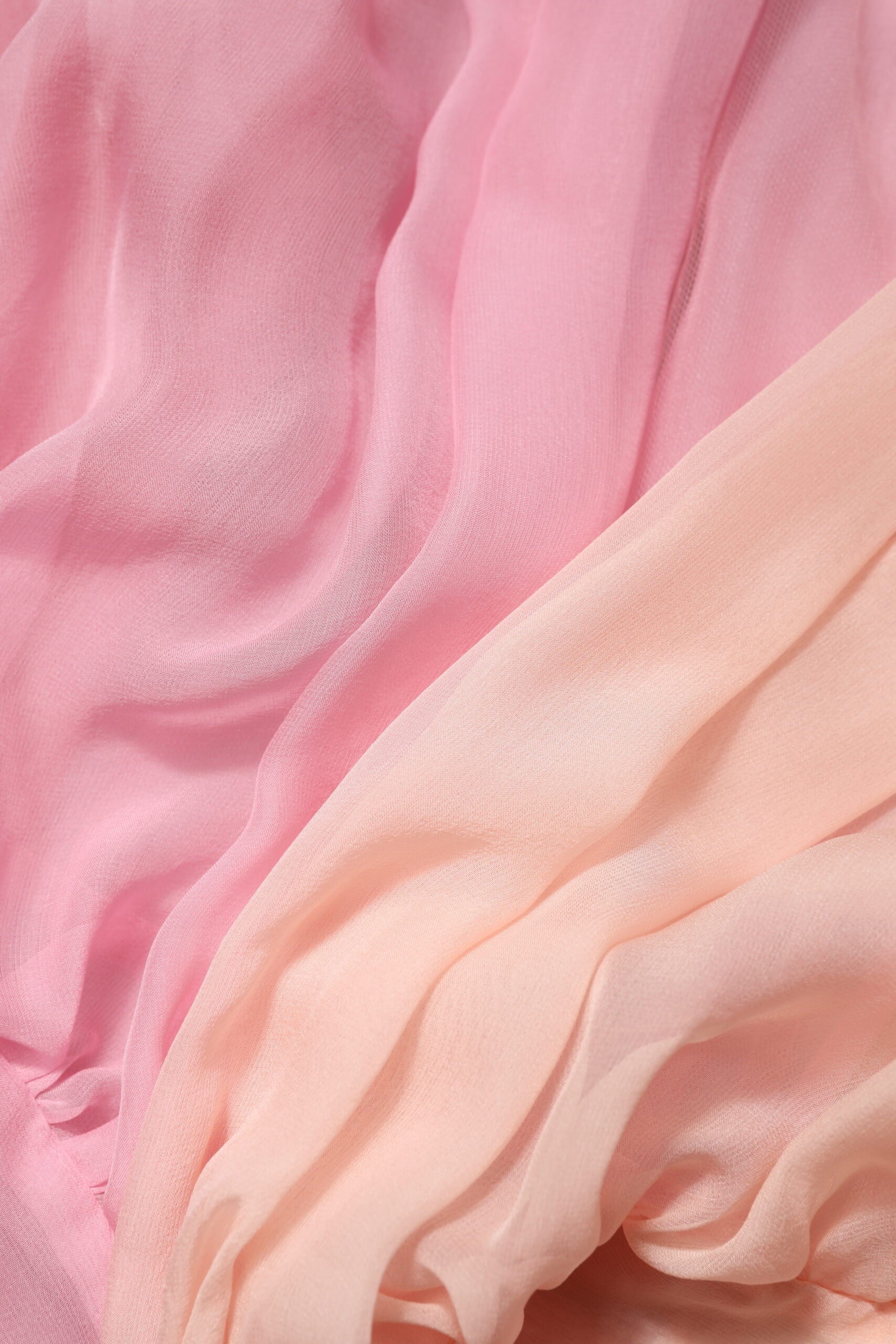 Pink Plunging V-neck Long Sleeves Blouse Top-Dolce & Gabbana-LabelTerrace.com