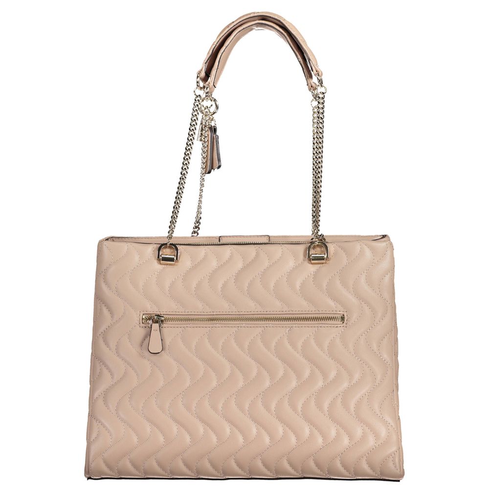 Pink Polyethylene Handbag-Guess Jeans-LabelTerrace.com