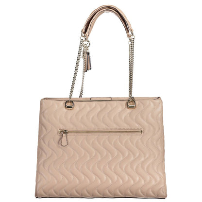 Pink Polyethylene Handbag-Guess Jeans-LabelTerrace.com