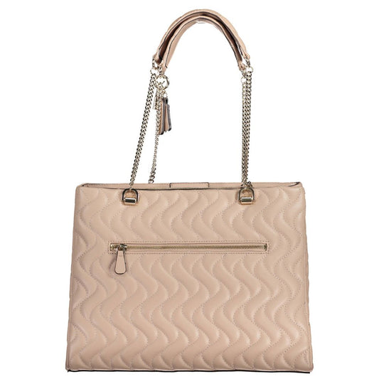 Pink Polyethylene Handbag-Guess Jeans-LabelTerrace.com