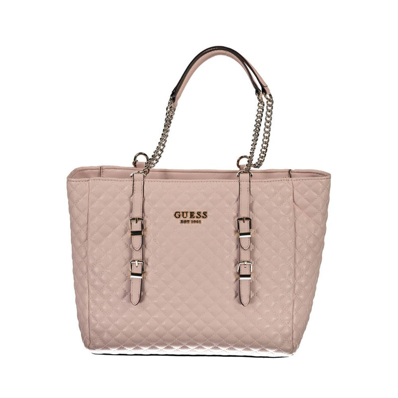 Pink Polyethylene Handbag