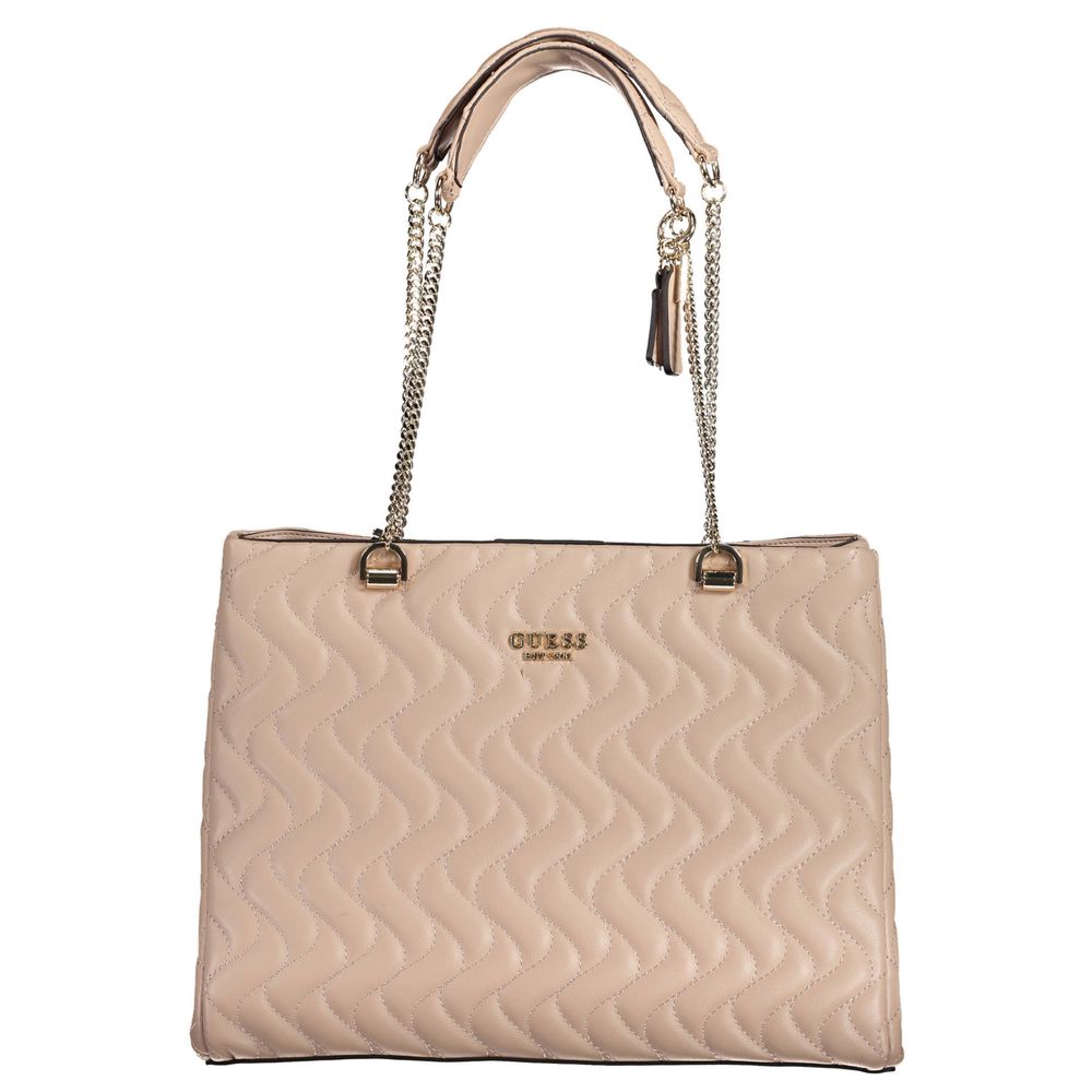 Pink Polyethylene Handbag-Guess Jeans-LabelTerrace.com