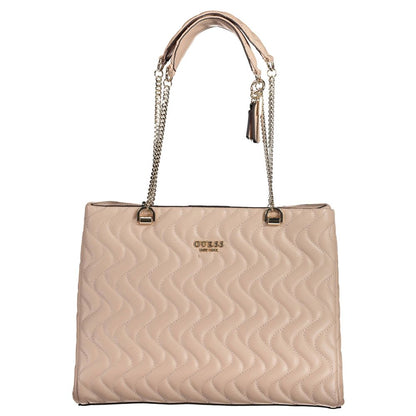 Pink Polyethylene Handbag-Guess Jeans-LabelTerrace.com