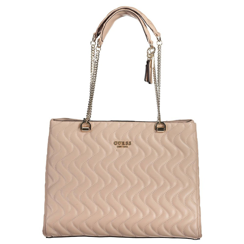 Pink Polyethylene Handbag-Guess Jeans-LabelTerrace.com