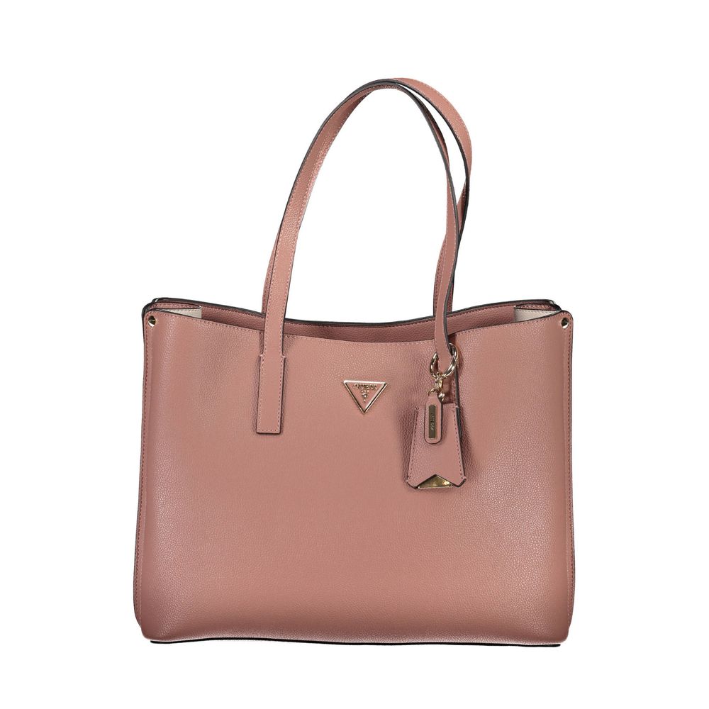 Pink Polyethylene Handbag-Guess Jeans-LabelTerrace.com