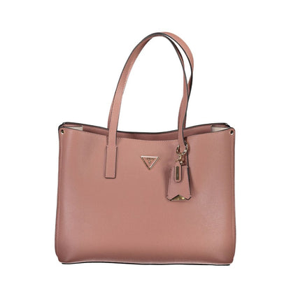 Pink Polyethylene Handbag-Guess Jeans-LabelTerrace.com