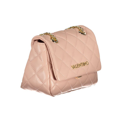 Pink Polyethylene Women Handbag-Mario Valentino-LabelTerrace.com
