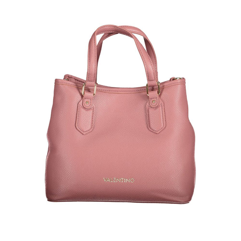 Pink Polyethylene Women Handbag