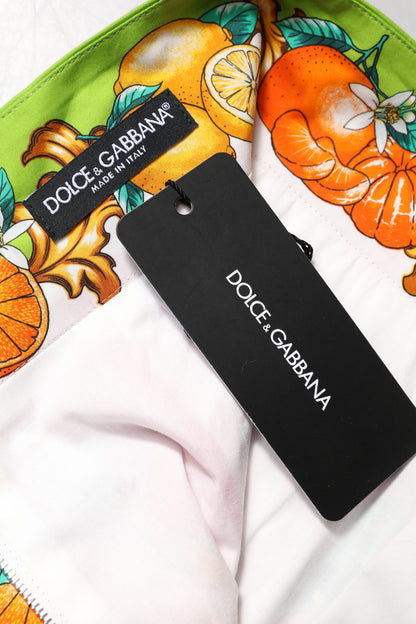 Pink Printed High Waist Hot Pants Shorts-Dolce & Gabbana-LabelTerrace.com