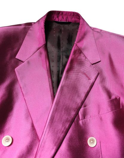Pink SICILIA Double Breasted 3 Piece Suit-Dolce & Gabbana-LabelTerrace.com
