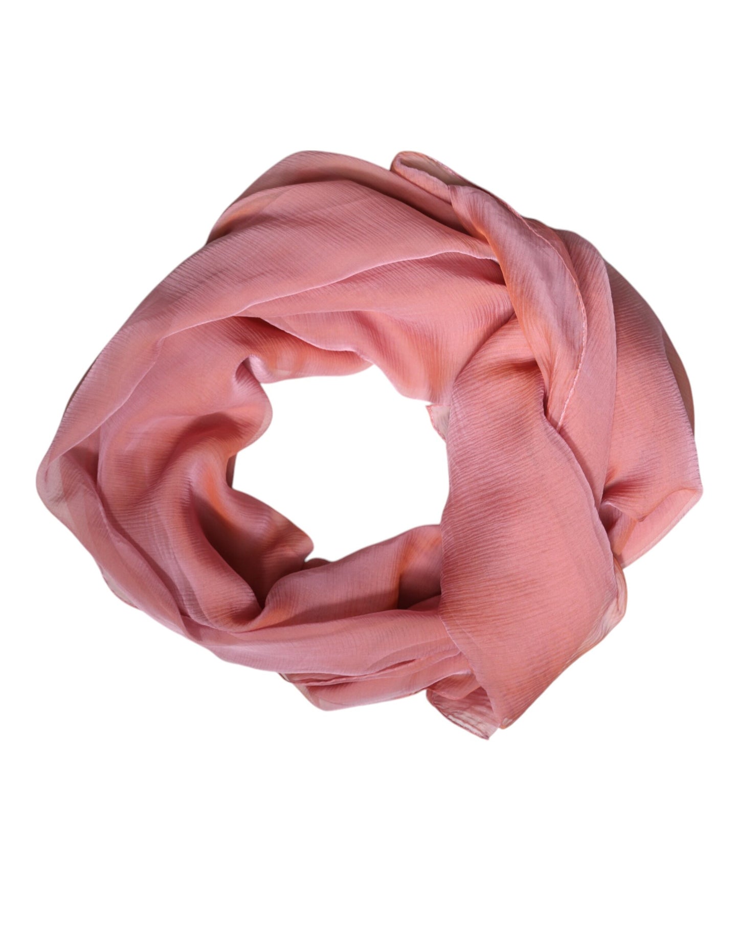 Pink Silk Rectangle Women Wrap Shawl Scarf-Dolce & Gabbana-LabelTerrace.com