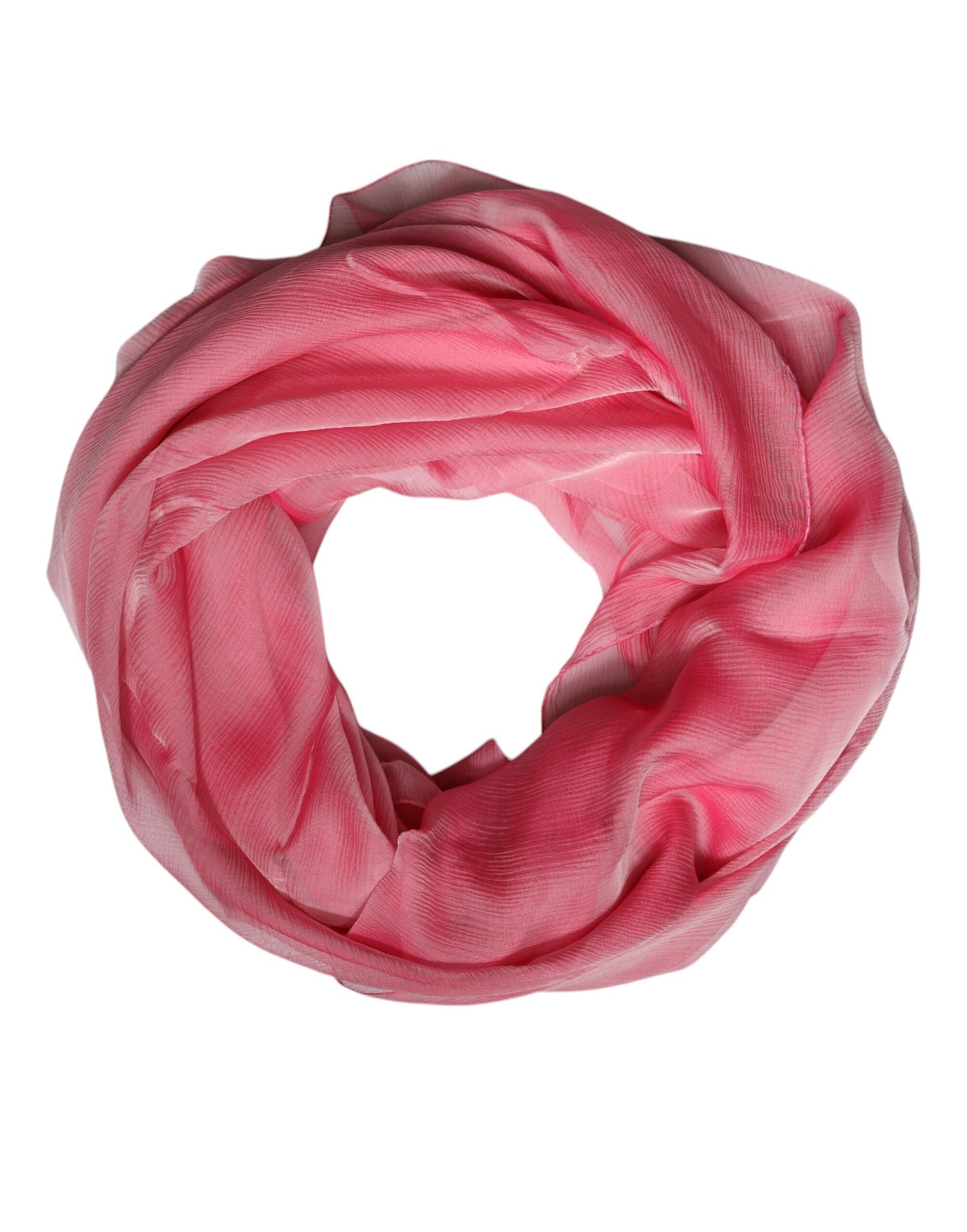 Pink Silk Rectangle Women Wrap Shawl Scarf-Dolce & Gabbana-LabelTerrace.com