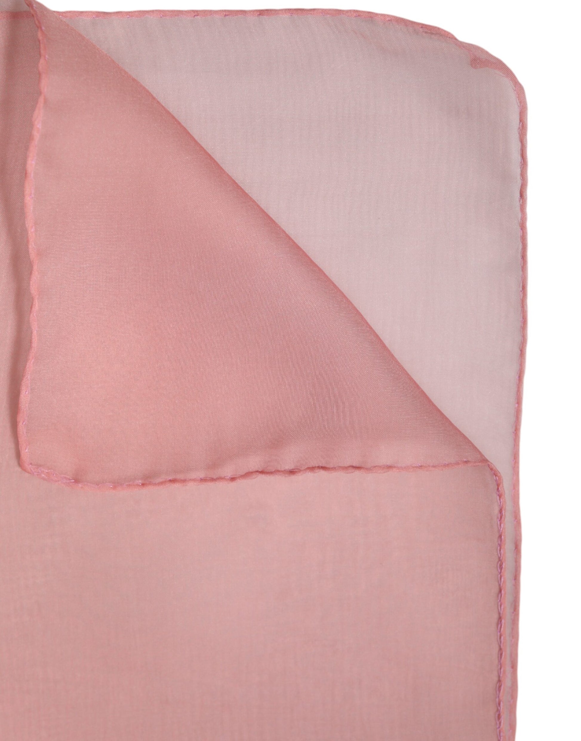 Pink Silk Rectangle Women Wrap Shawl Scarf-Dolce & Gabbana-LabelTerrace.com