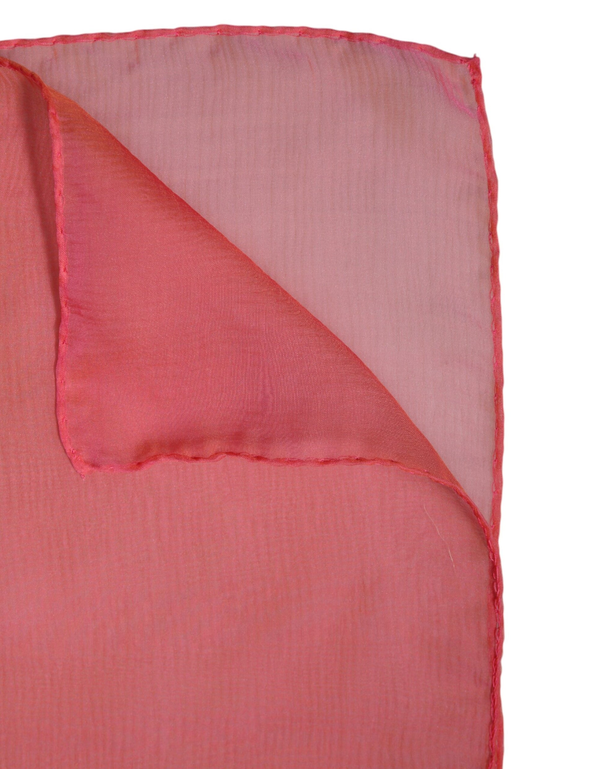Pink Silk Rectangle Women Wrap Shawl Scarf-Dolce & Gabbana-LabelTerrace.com