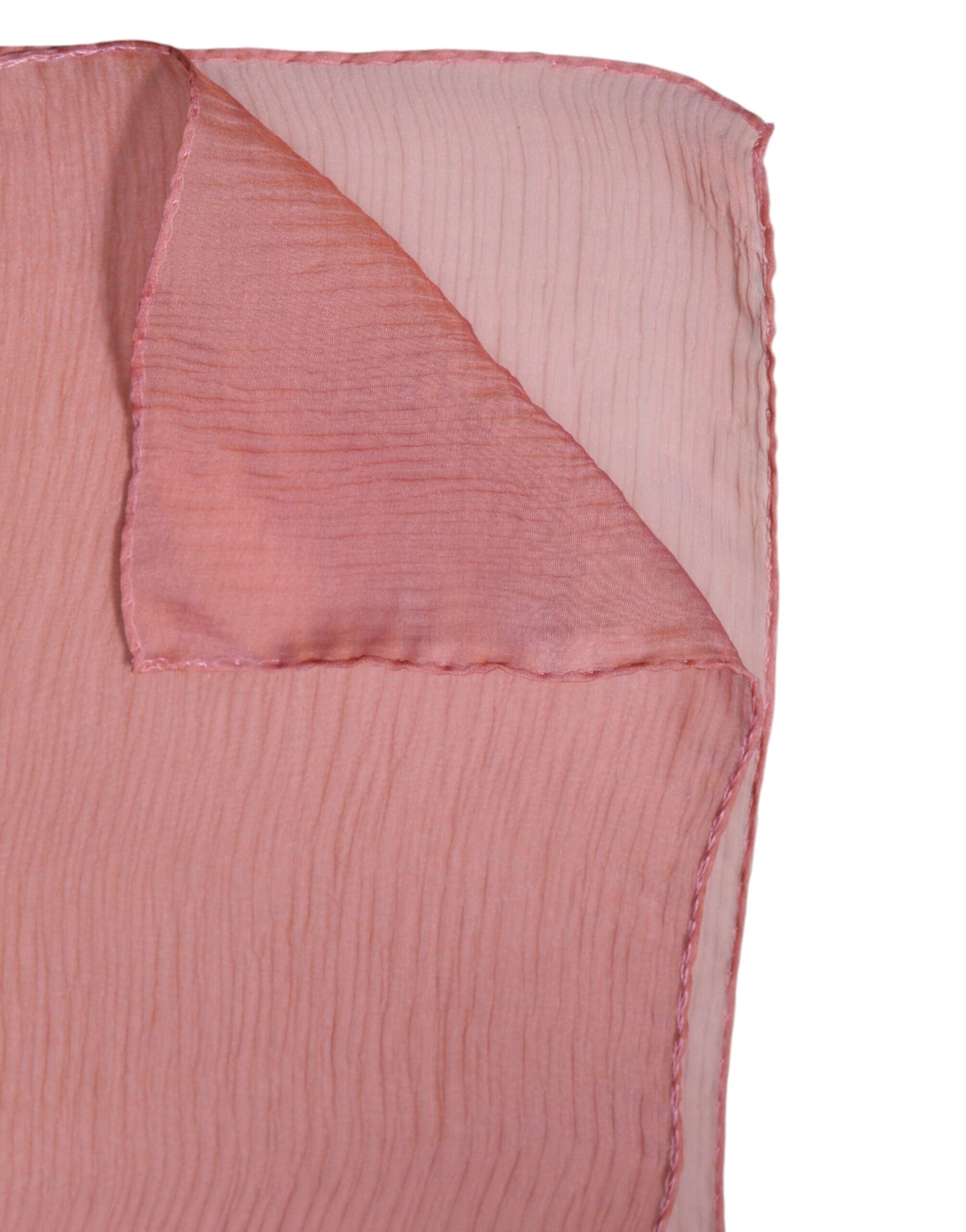 Pink Silk Rectangle Women Wrap Shawl Scarf-Dolce & Gabbana-LabelTerrace.com