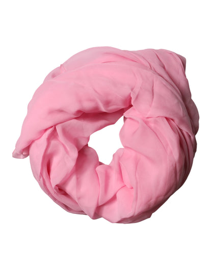 Pink Silk Sash Neck Wrap Shawl Men Scarf
