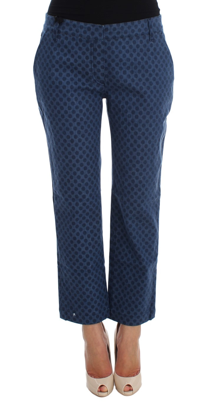 Polka Dotted Stretch Capri Jeans-Dolce & Gabbana-LabelTerrace.com