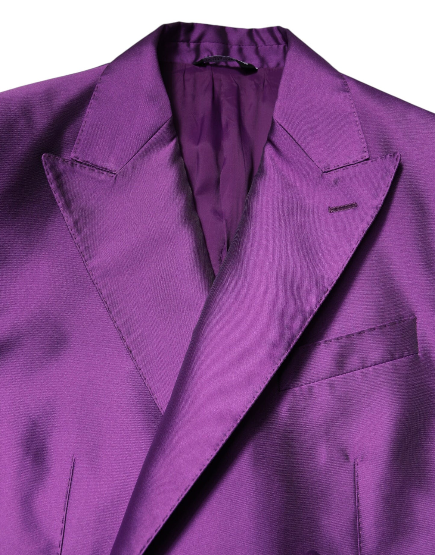 Purple Double Breasted Men Suit Coat Blazer-Dolce & Gabbana-LabelTerrace.com