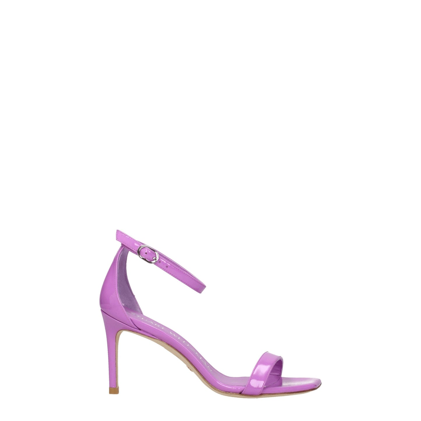 Purple Leather Stiletto Heel Sandals-Stuart Weitzman-LabelTerrace.com