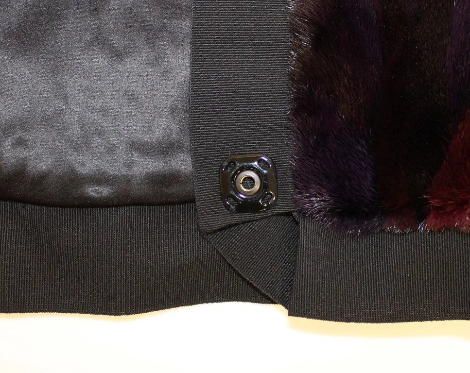 Purple MINK Fur Scarf Foulard Neck Wrap-Dolce & Gabbana-LabelTerrace.com