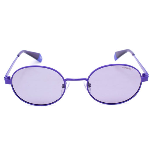 Purple Metal Sunglasses-Polaroid-LabelTerrace.com