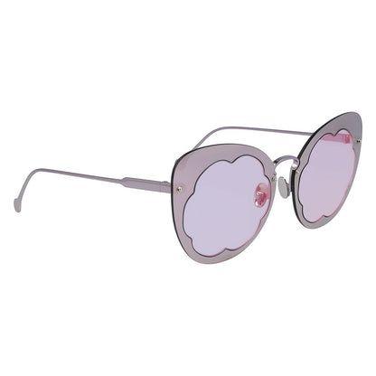 Purple Metal Sunglasses-Salvatore Ferragamo-LabelTerrace.com