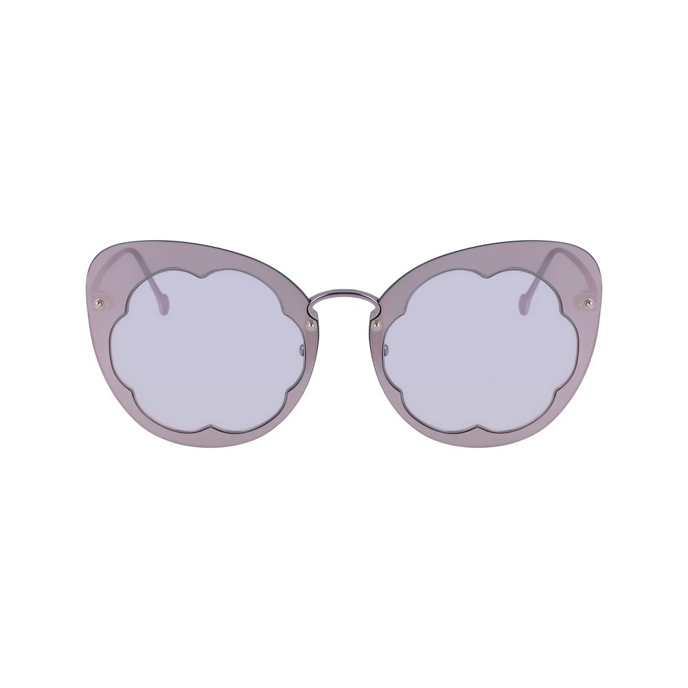 Purple Metal Sunglasses-Salvatore Ferragamo-LabelTerrace.com