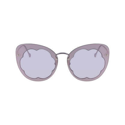 Purple Metal Sunglasses-Salvatore Ferragamo-LabelTerrace.com