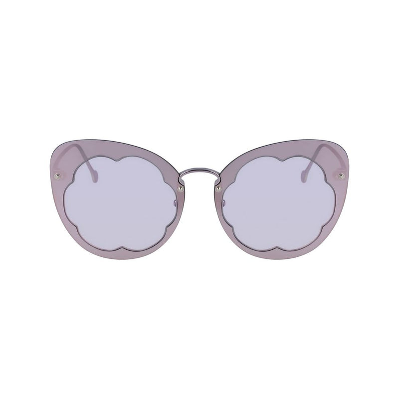 Purple Metal Sunglasses-Salvatore Ferragamo-LabelTerrace.com