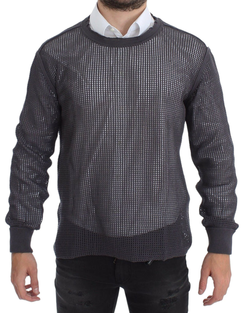 Purple Runway Netz Pullover Netted Sweater-Dolce & Gabbana-LabelTerrace.com