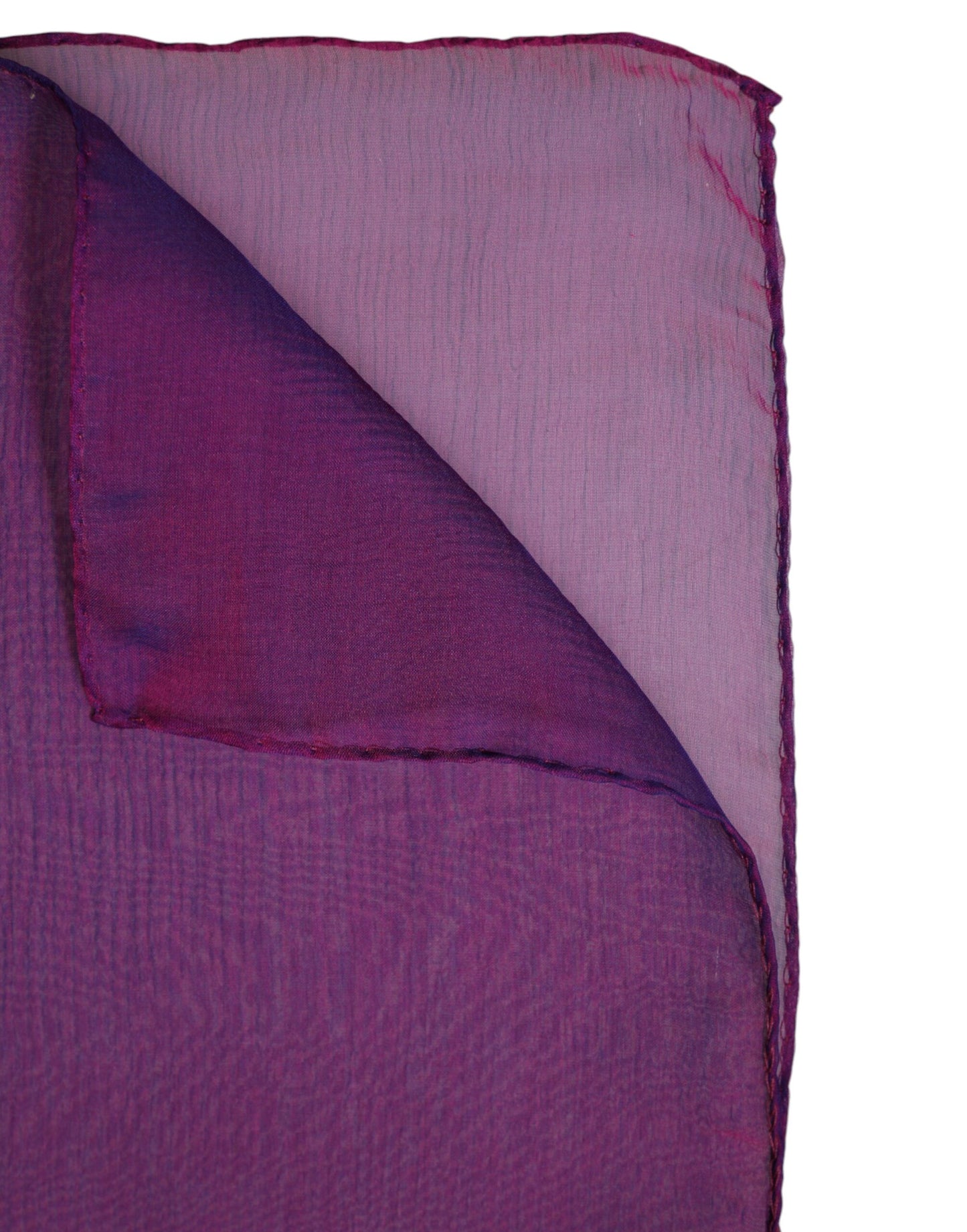 Purple Silk Rectangle Wrap Shawl Scarf-Dolce & Gabbana-LabelTerrace.com