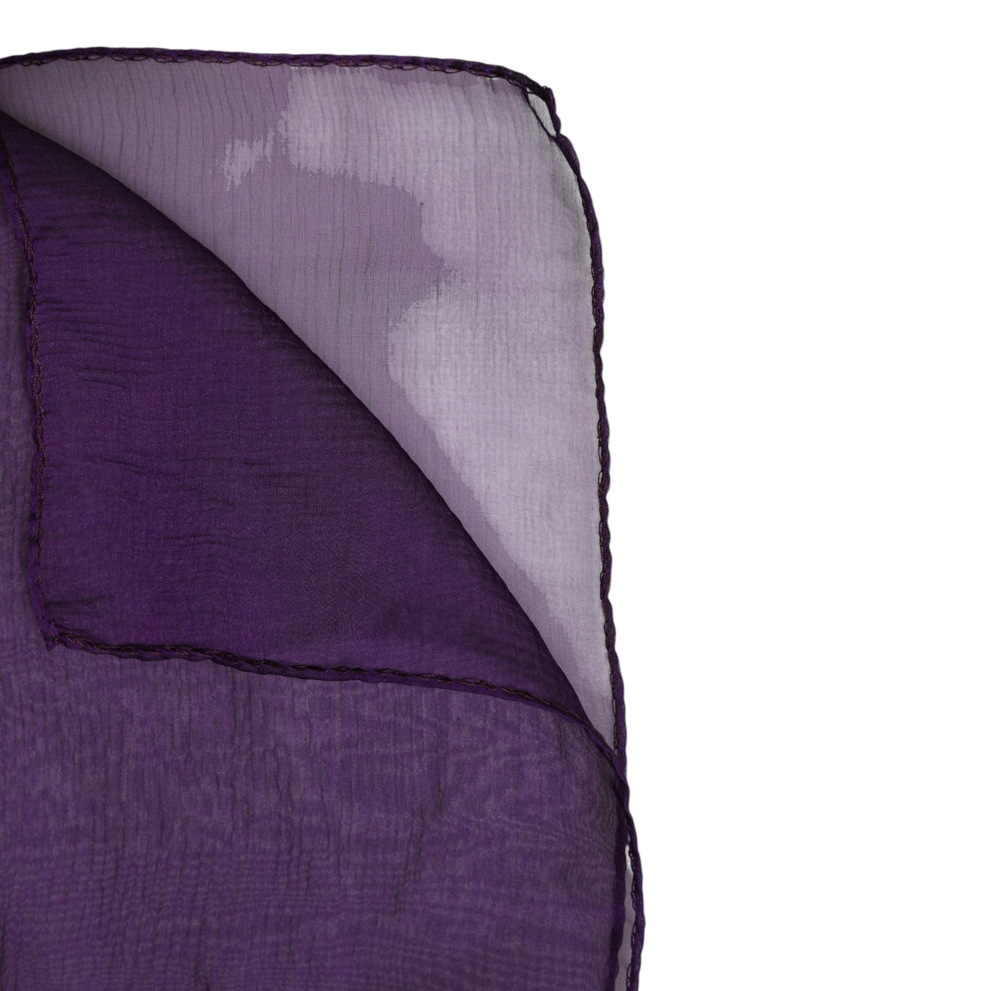 Purple Silk Rectangle Wrap Shawl Scarf-Dolce & Gabbana-LabelTerrace.com