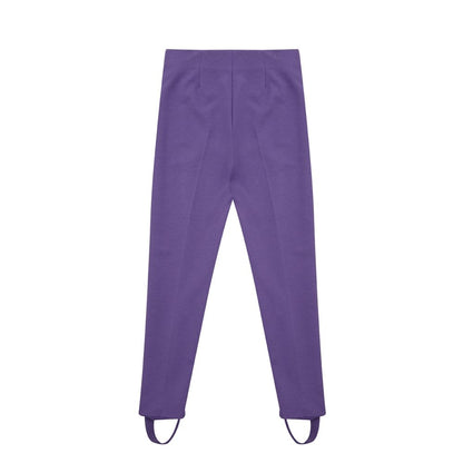 Purple Viscose Athletic Pants