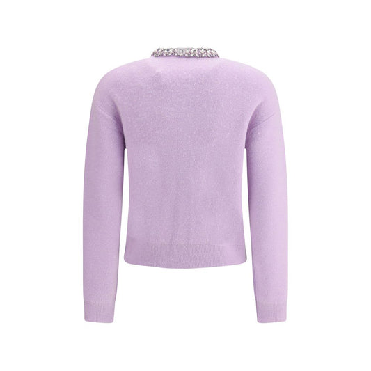 Purple Viscose Cardigan