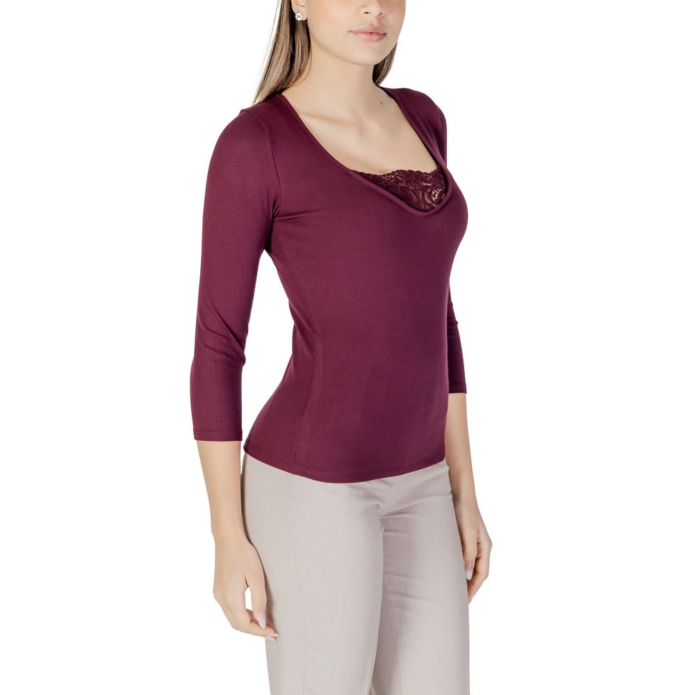 Purple Viscose Long Sleeve
