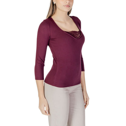 Purple Viscose Long Sleeve