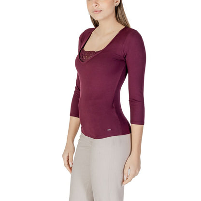 Purple Viscose Long Sleeve