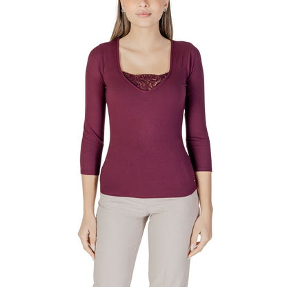 Purple Viscose Long Sleeve