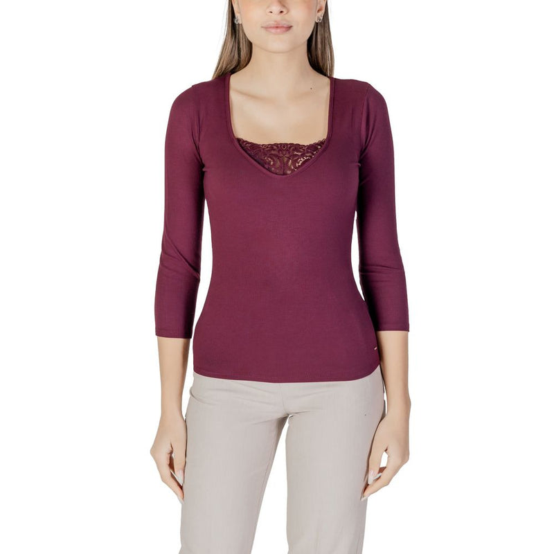 Purple Viscose Long Sleeve