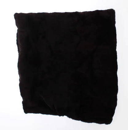 Purple Weasel Fur Crochet Hood Scarf Hat-Dolce & Gabbana-LabelTerrace.com