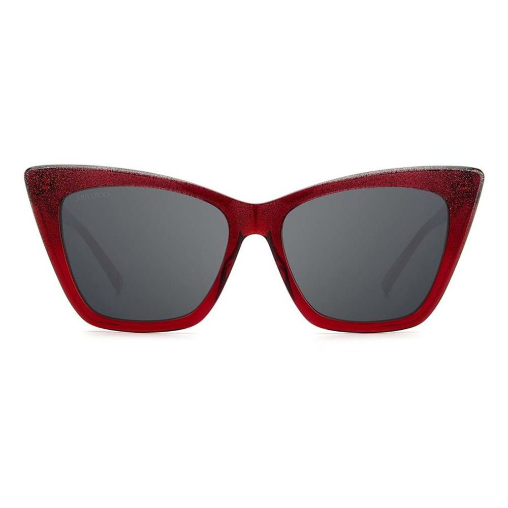 Red Acetate Sunglasses-Jimmy Choo-LabelTerrace.com